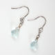 【AQA】 しずくフックピアス Aquamarine