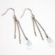 【AQA】 レインドロップフックピアス Aquamarine