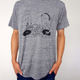 Tシャツ イカとタコのDJユニット Gray グレー