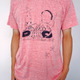 Tシャツ イカとタコのDJユニット Red 赤