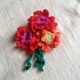 カラフルお洒落ガーベラブローチ
