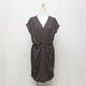 【SALE】ウエストタックドレープドレス(BR)