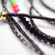 Long Multi Color Swarovski / ロングマルチカラースワロフスキー [ Black × Black ]