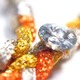 Luxury missanga A / ラジュアリーミサンガ A  [ Orange × Yellow × Blue ]
