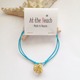 Shellのアンクレット&ブレスレット blue