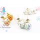 パヴェ ボール ストーン バックキャッチ ピアス 2way シルバー ゴールド レディース アクセサリー