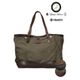 [AUD5055] Upscape Audience / VASCO デッドストックレインカモテント生地×Leather Travel Tote Bag