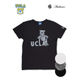  [AUD1585] Audience UCLA  UCLA BRUINS  三素材混カレッジプリント半袖クルーネックTシャツ 