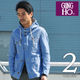 【SALE】[AUD2262] GUNG HO × Audience 綿麻シャンブレーツイルカバーオールフードジャケット