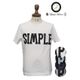  [AUD1565] Upscape Audience ラフィー天竺  SIMPLE  プリントポケット付きクルーネックT 