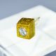 ギベオン×天然ダイヤモンドピアス　(ダイヤ0.35Ct)
