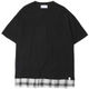 【LIFUL】LAYERED OVER TEE(BLACK)