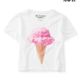 Ice Cream Crop Graphic T