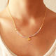 Smile Beads Necklace -PINK-
