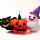 【完成品】ハロウィンキャンドル（南瓜、おばけ、猫）