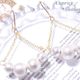 [Astre] コットンパールのチェーンピアス CACTBSUSE015
