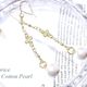 [Astre] コットンパール チェーンピアス　CACTBSUSE010
