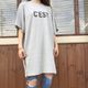 ロング丈Tシャツ GRAY