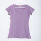 ７色展開のヘンプ55％のカジュアルVネックTシャツ・ ピンク　Lea Lani（レアラニ） 　［ナチュラル・オーガニック］