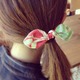 リバーシブルリボンのヘアゴム