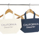  *再入荷*ChiiToチート/CANVAS LUNCH TOTE BAG  CALIFORNIA DREAMIN  OFFWHITE(オフホワイト)　NAVY(ネイビー) 