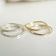 craft line ring 4 - silver