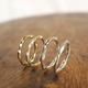 craft line rings 3 - ladies gold