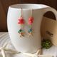 【 送料￥0 】ピンクサンゴ × スターフィッシュ ピアス
