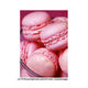 ポストカード【Rose-Flavored Macaroons】／ピンク・マカロン／スイーツ