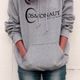 PAPER MOON LOGO UNISEX HOODIE GRAY