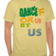 Crazy fonts on yellow base