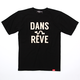 DANSUNR?VEロゴＴシャツ BK×PI