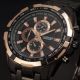 CURREN クロノグラフ BLK×GLD