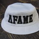 AFAME Patchwork Logo Bucket Hat White