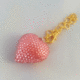 ぷっくりハートストラップ