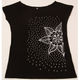 スペインアートTシャツチュニック　マリア・エストレージャ　（ブラック・ホワイト）TMAR-003