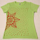スペインアートTシャツ　ロラ・エストレージャ　（グリーン・レッド）TMI-002