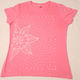 スペインアートTシャツ　ロラ・エストレージャ　（ピンク・ホワイト）TMI-001