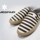 DOMESPAIR//ボーダースリッポンシューズ　Brown