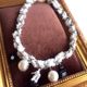【SALE】ツイードチャームネックレス