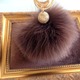 【SALE】ポンポンファーのキーホルダー