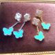 【SALE】フラワーシェル＆バタフライピアス