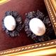 【SALE】 アンティーク風 大粒パールピアス