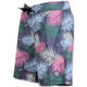  Patterned Board Shorts   BLACK LEAF   
