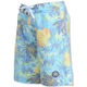  Patterned Board Shorts   YELLOW-HIBISCUS   