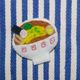 フェルトのラーメンブローチ