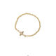 【EOLE】FRAME CROSS CHAIN BRACELET/ANKLET[K18GOLD FINISH]