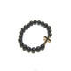 【EOLE】MATTE-ONYX/CROSS BRACELET[K18GOLD FINISH]