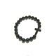 【EOLE】ONYX/CROSS BRACELET[BLACK FINISH & black CZ 1pcs]