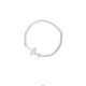 【EOLE】FRAME CROSS CHAIN BRACELET/ANKLET[MIRROR FINISH]